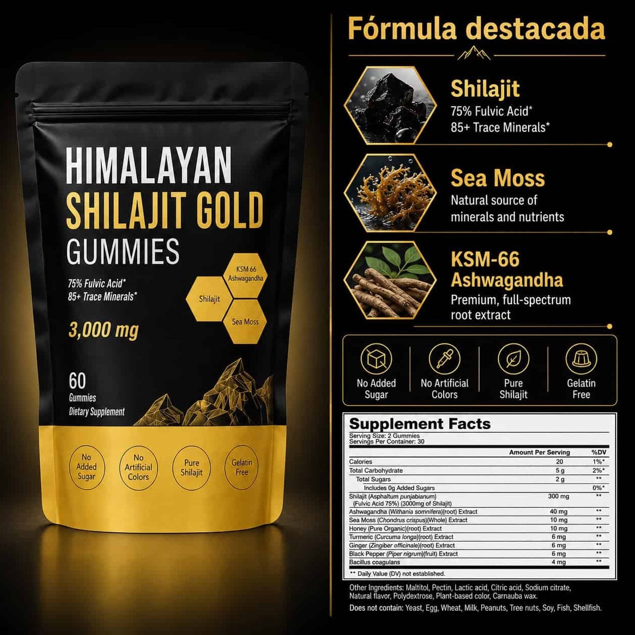 Himalayan Shilajit Gold Gummies