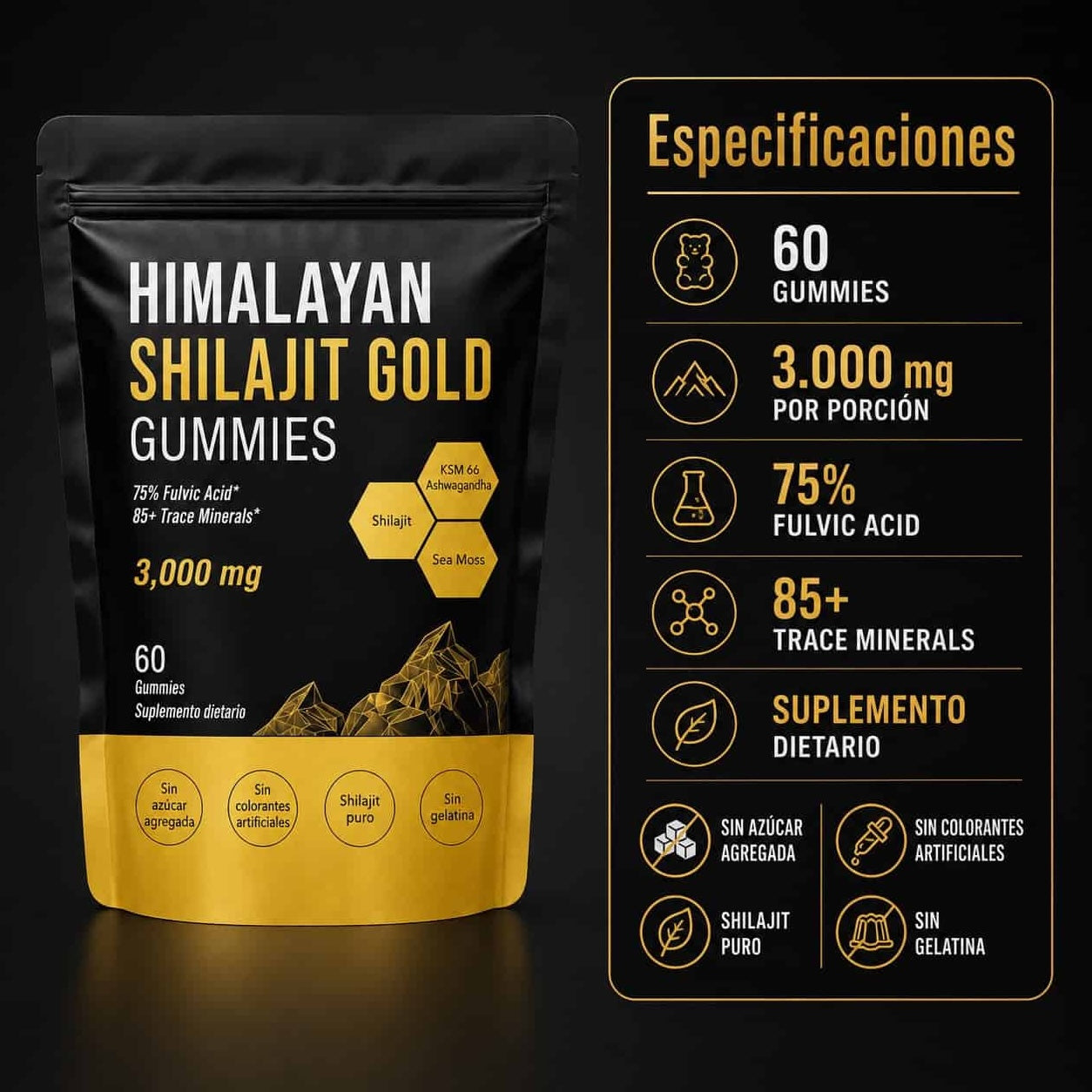 Himalayan Shilajit Gold Gummies